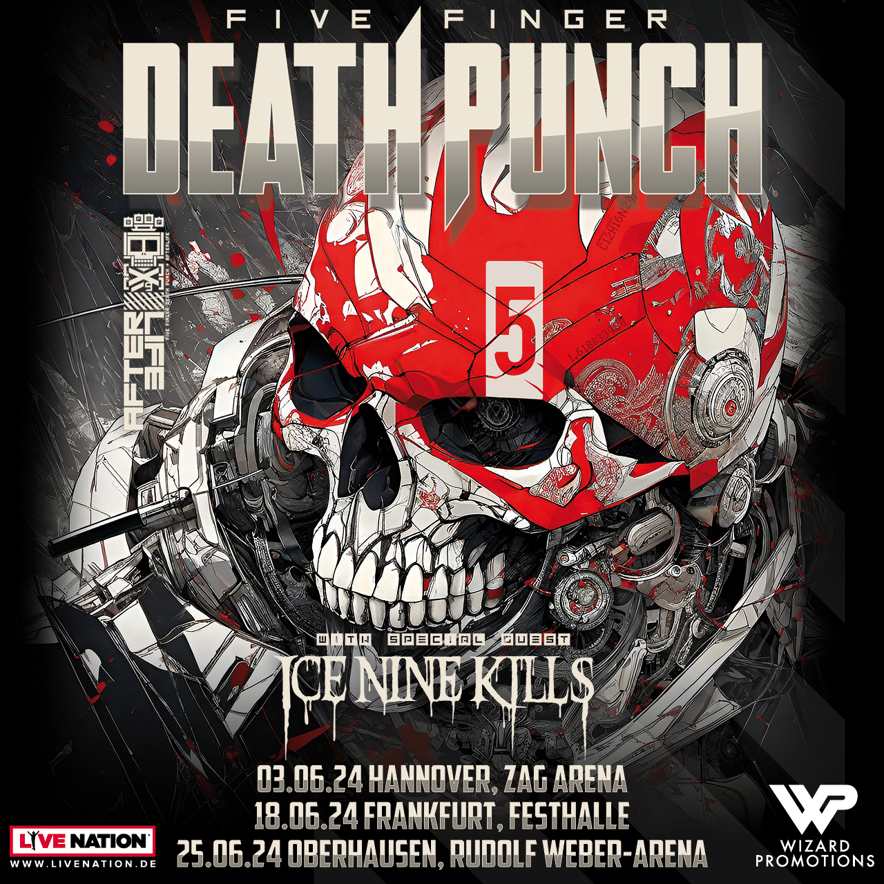 Five Finger Death Punch concert tour poster 2026 & 2027