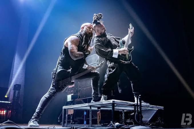 Five Finger Death Punch on stage